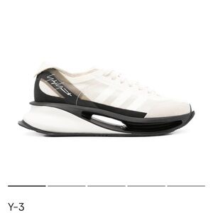 Y-3 White and Black Women's Sneakers